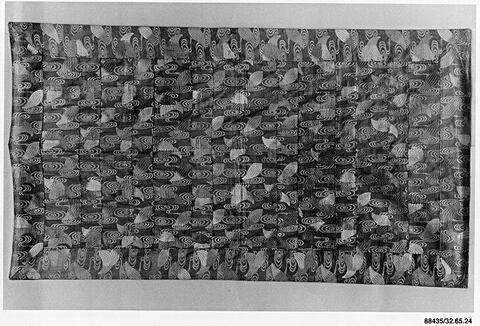 Wave and Leaf Patterned Woven Textile