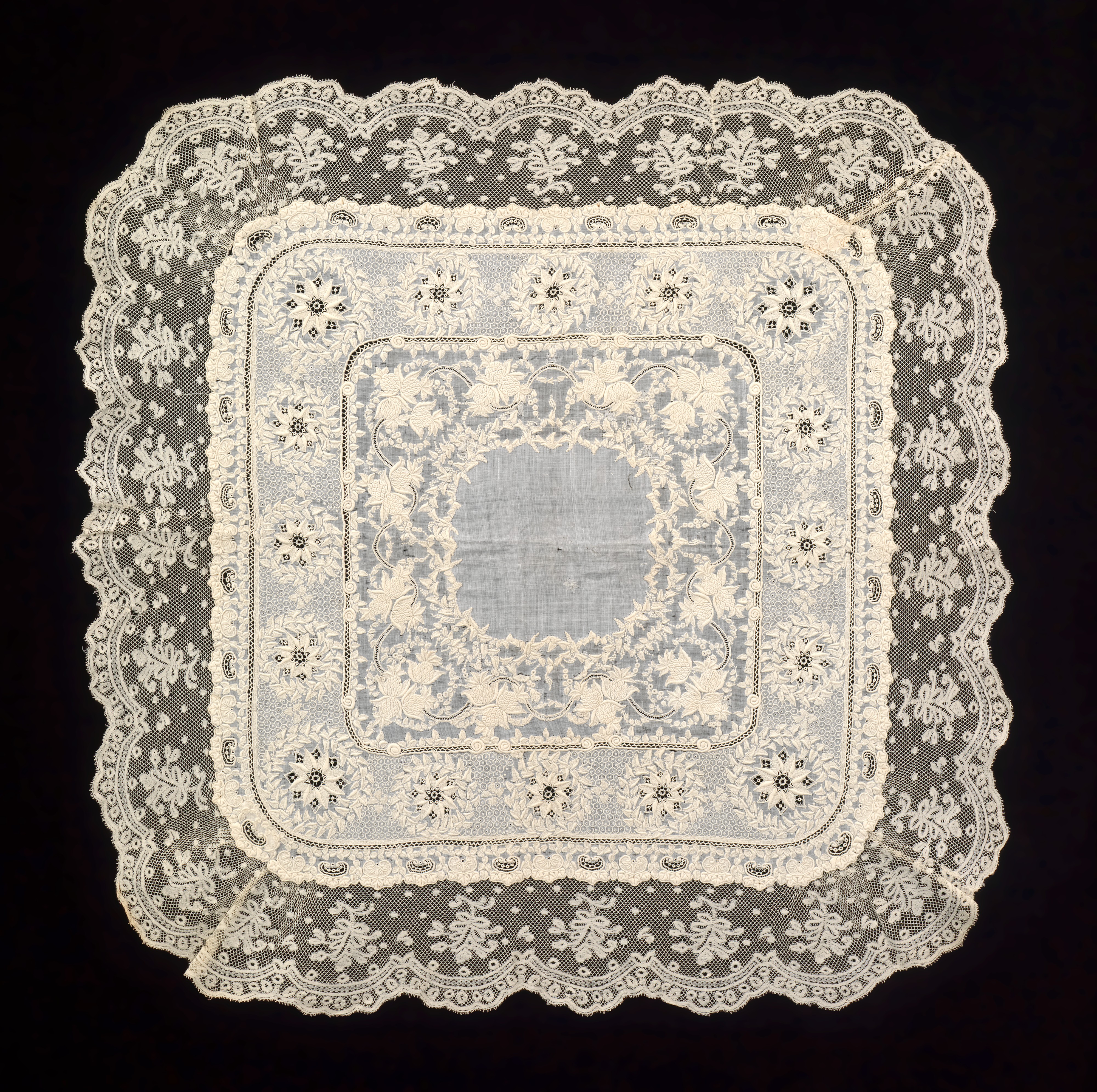 Vintage Handmade Lace Handkerchief