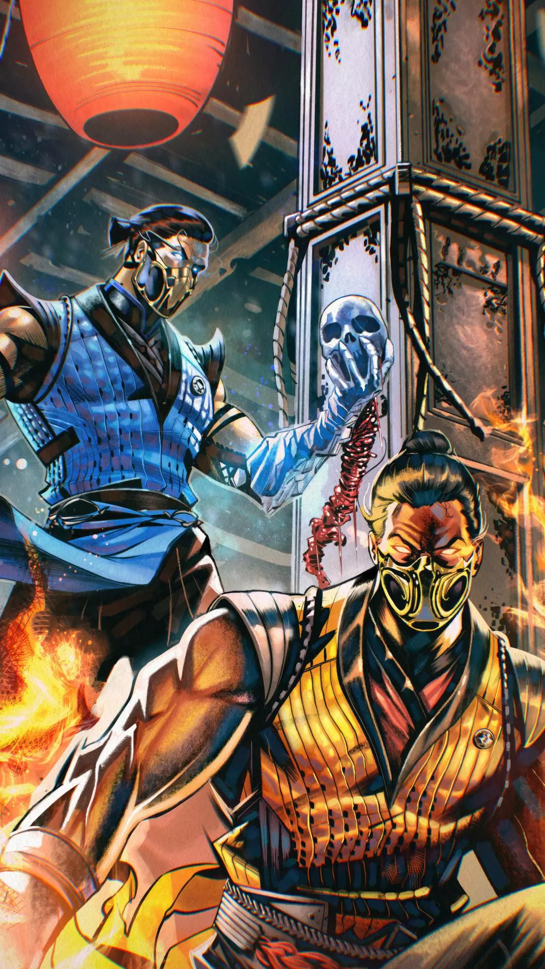 Sub-Zero and Scorpion Comic Art
