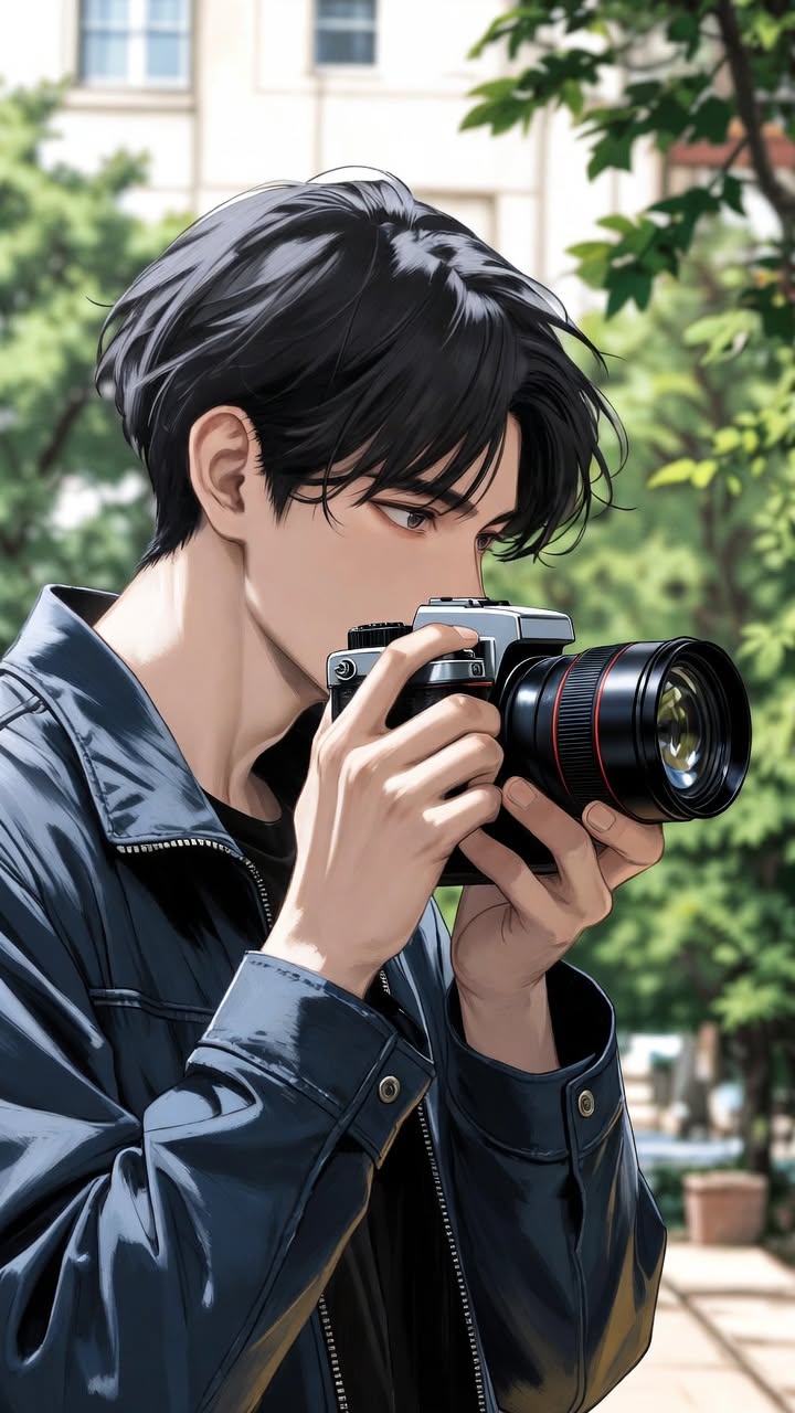 Young Photographer Taking A Photo