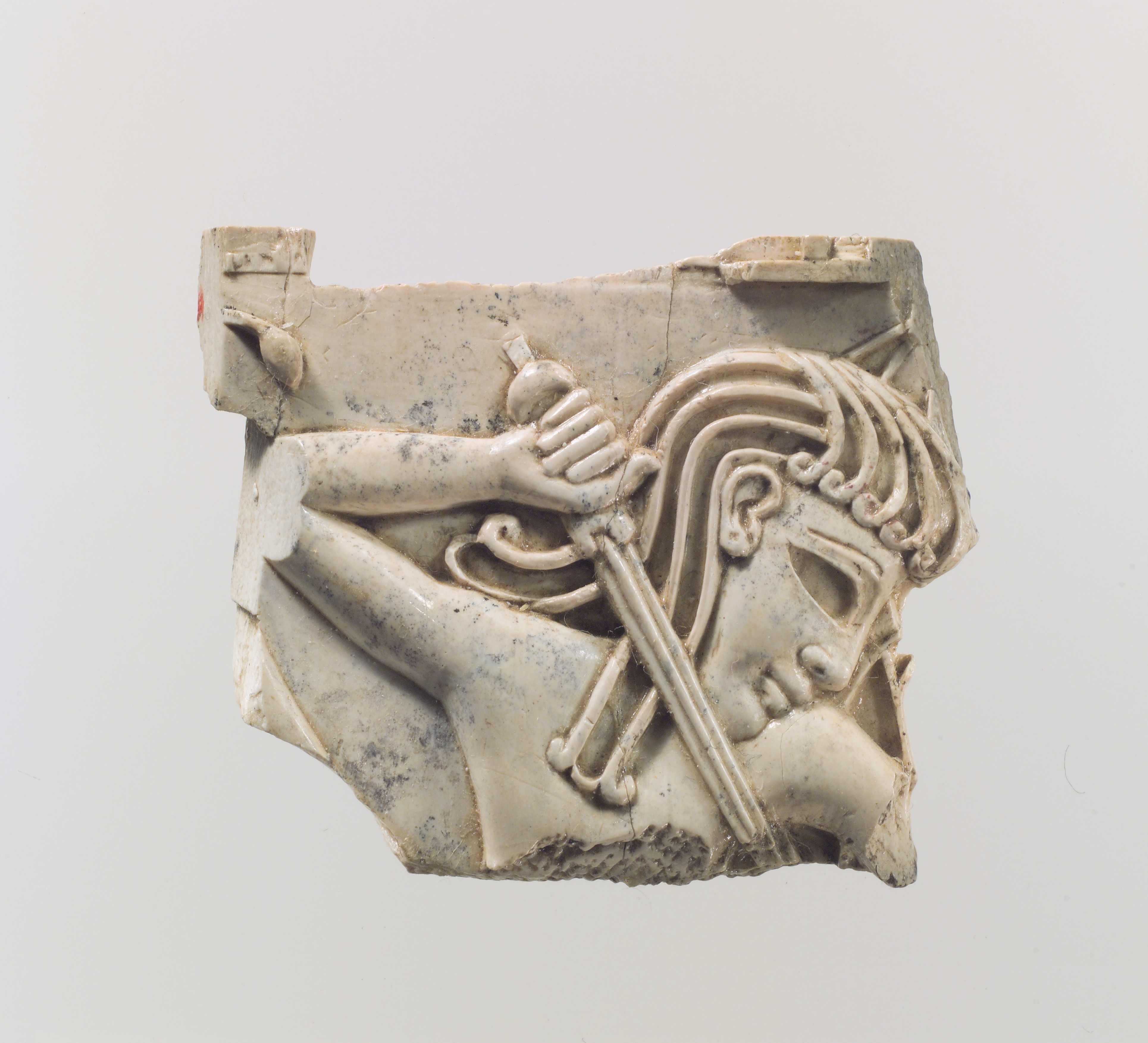 Fragment of Ancient Warrior Carving