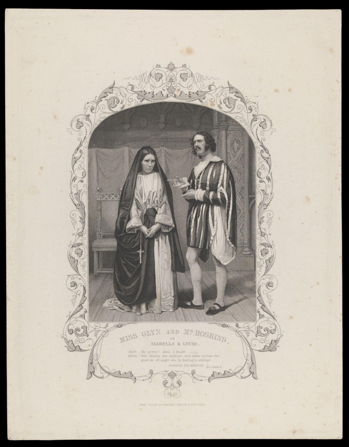 Measure for Measure Theatrical Engraving