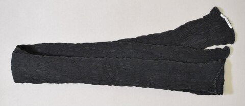 Black Textured Long Scarf