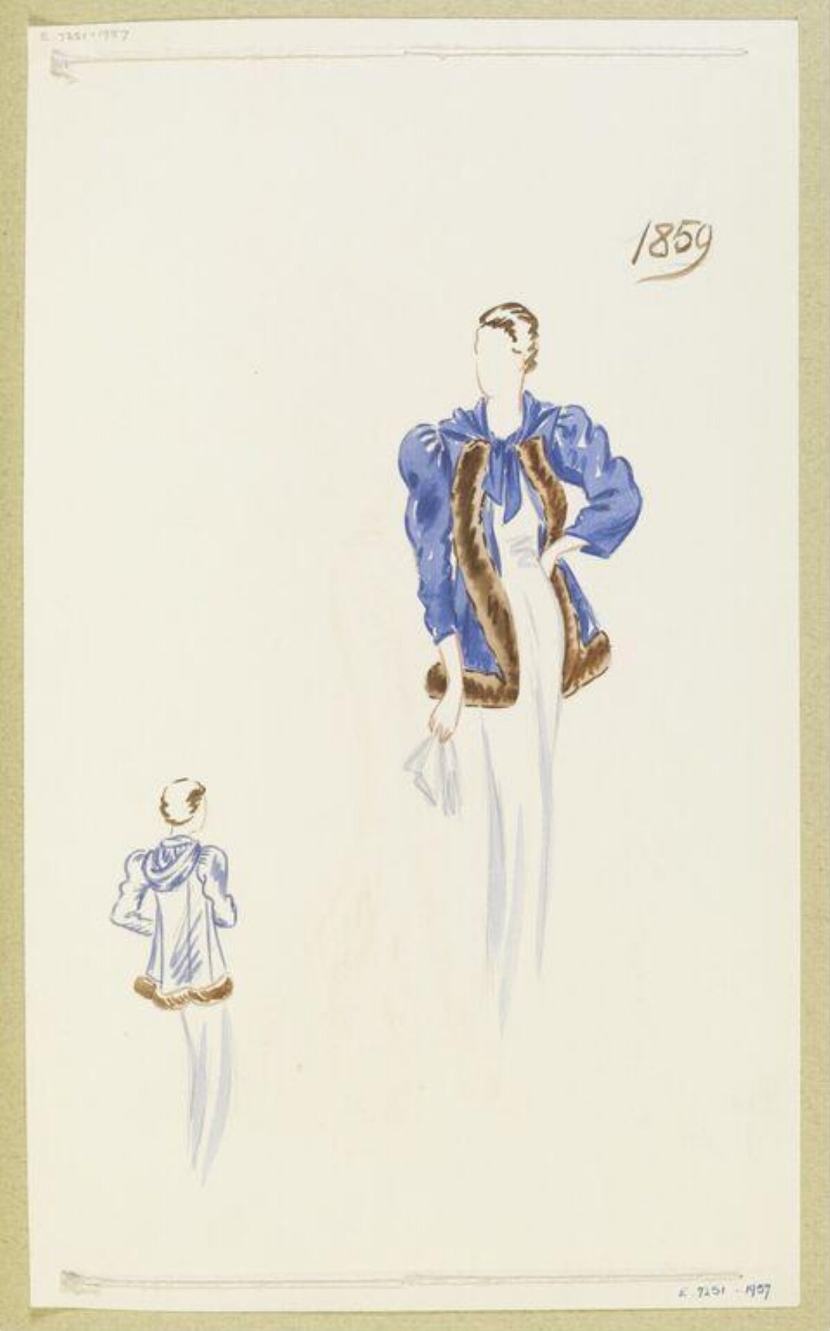 Vintage Fashion Design Sketch