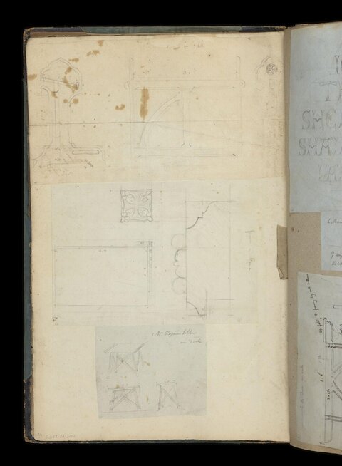Old Sketchbook Architectural and Furniture Sketches