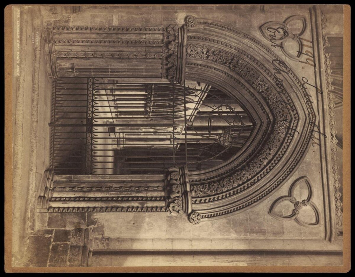 Vintage Photo of Gothic Cathedral Doorway