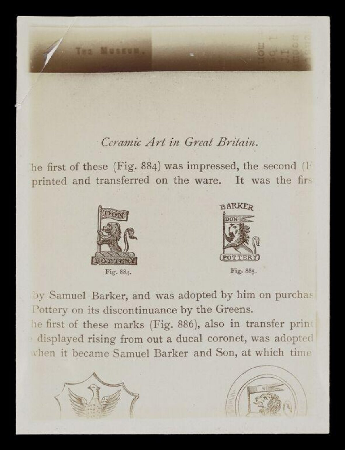 Vintage Page of British Pottery Marks — Logos