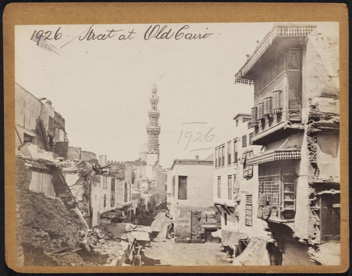 1926 Street Scene in Old Cairo