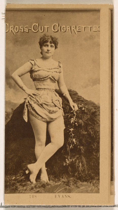 Vintage Cigarette Card Portrait of Evans