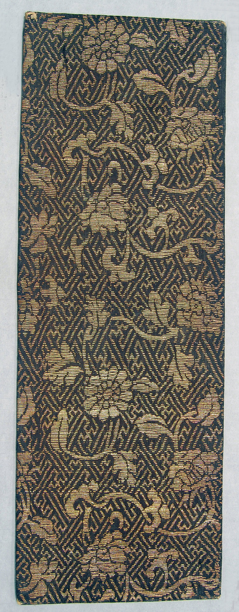Black Gold Woven Antique Textile