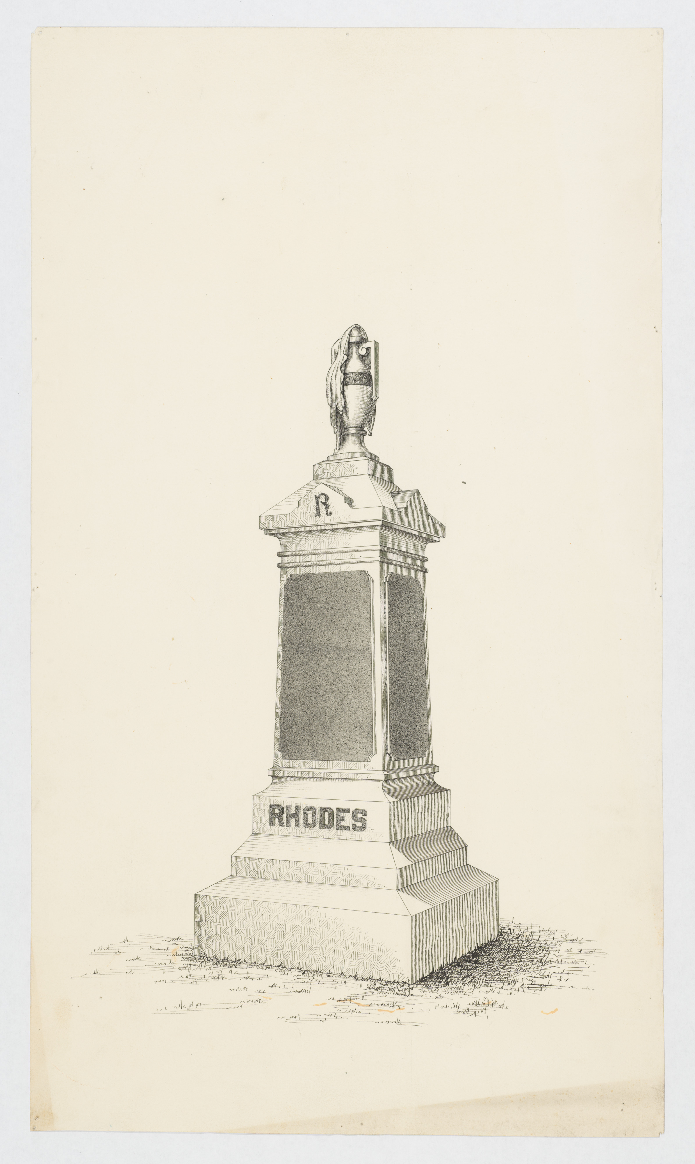 Ink Drawing of Rhodes Monument