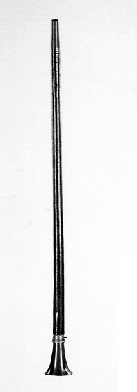 Vintage Black Wind Instrument — White Backgrounds