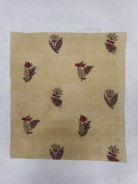 Vintage Floral Printed Fabric Sample