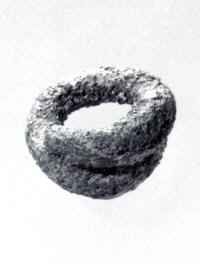 Gray Porous Donut-shaped Solid