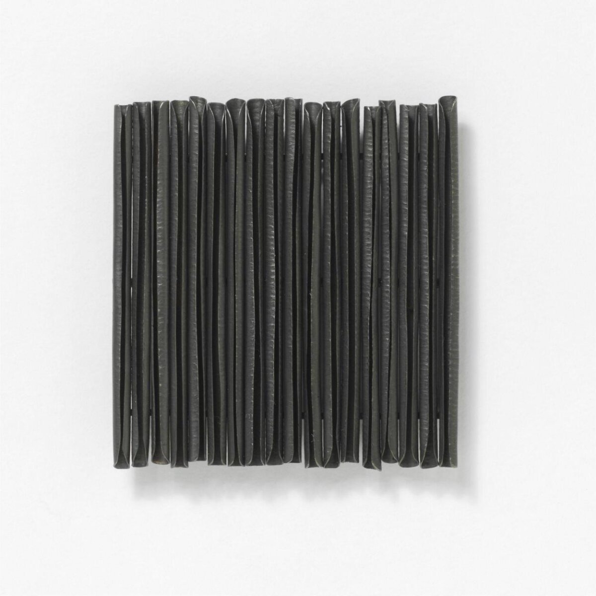 Abstract Black Folded Metal Art