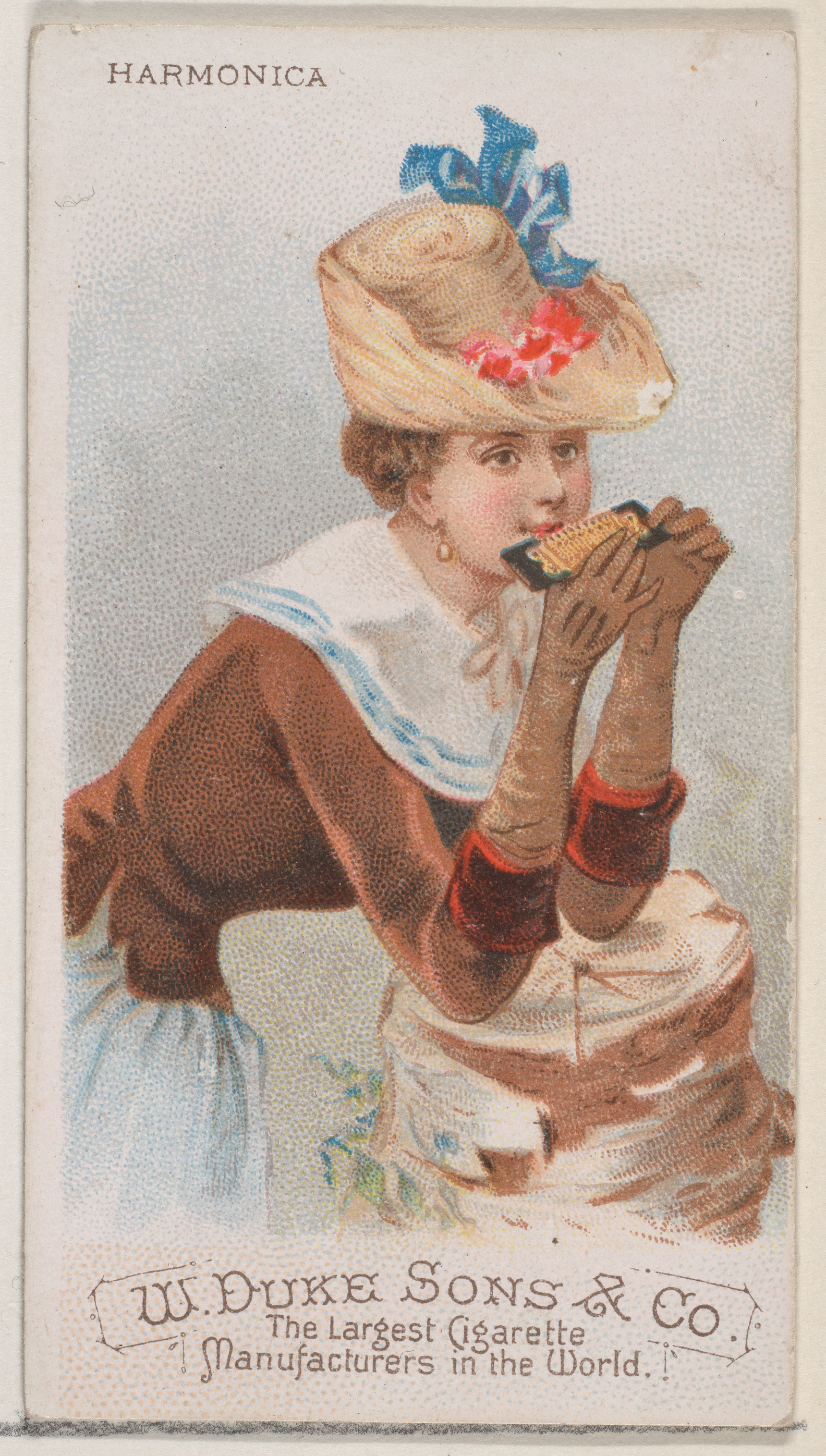 Vintage Harmonica Cigarette Card