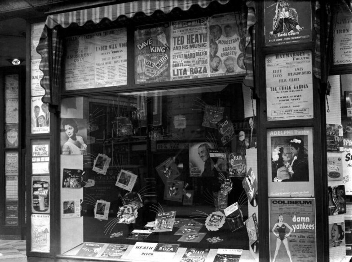Vintage Theater Poster Shop Window