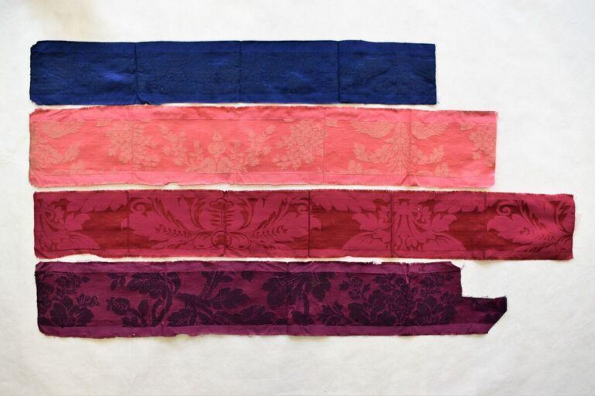 Four Colored Traditional Fabric Strips
