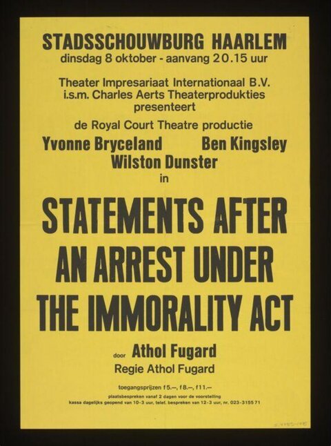 Dutch Theater Play Performance Poster