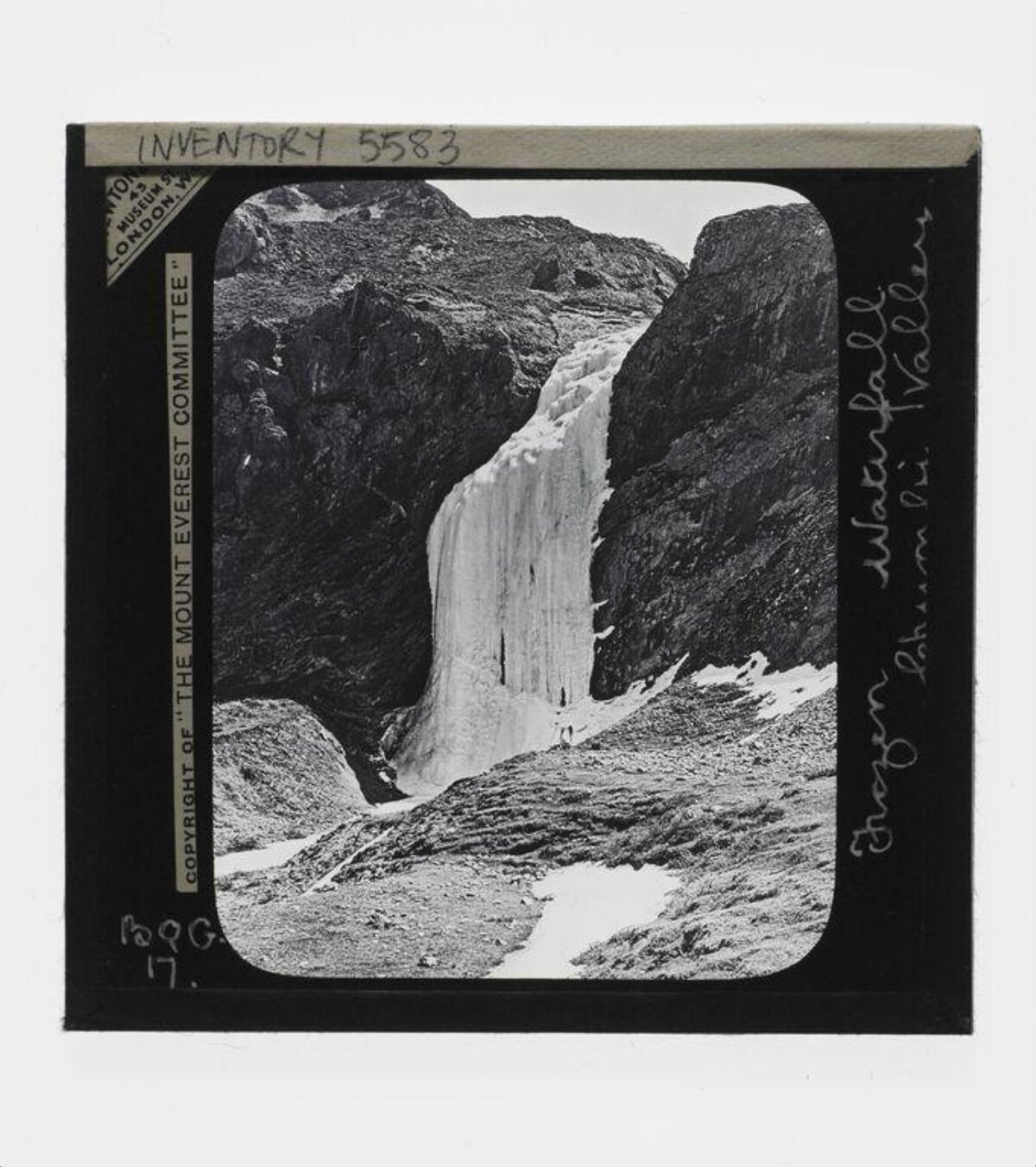 Frozen Waterfall in Lhotse Valley
