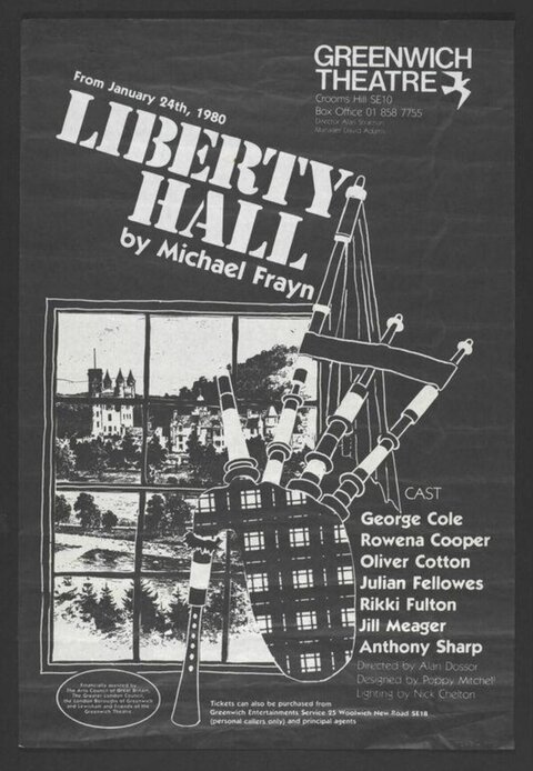 1980 Liberty Hall Play Poster
