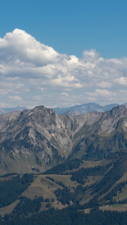 Alpine Mountain Range Landscape