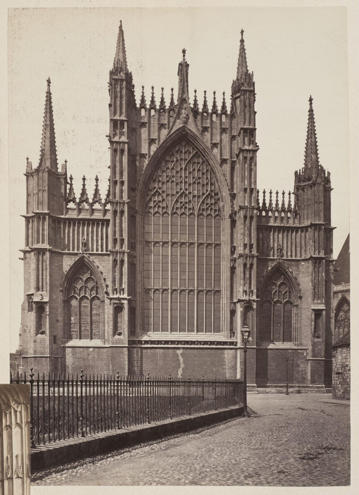 Vintage Gothic Cathedral Facade