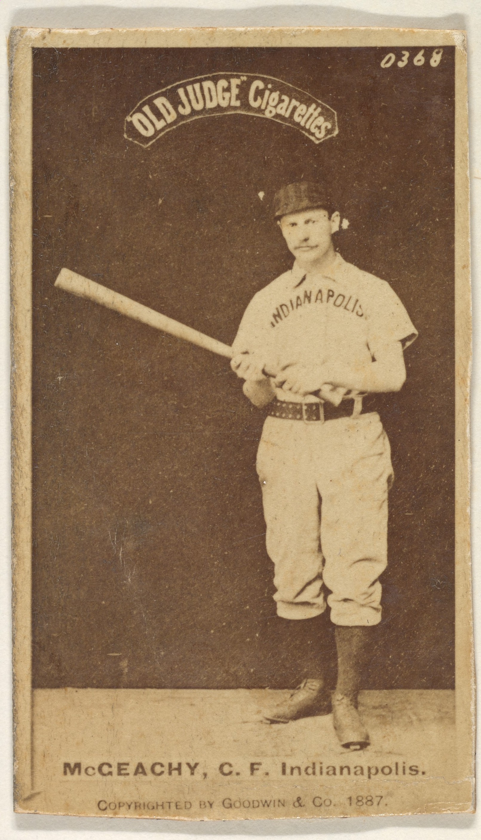 1887 Old Judge Cigarettes Baseball Card