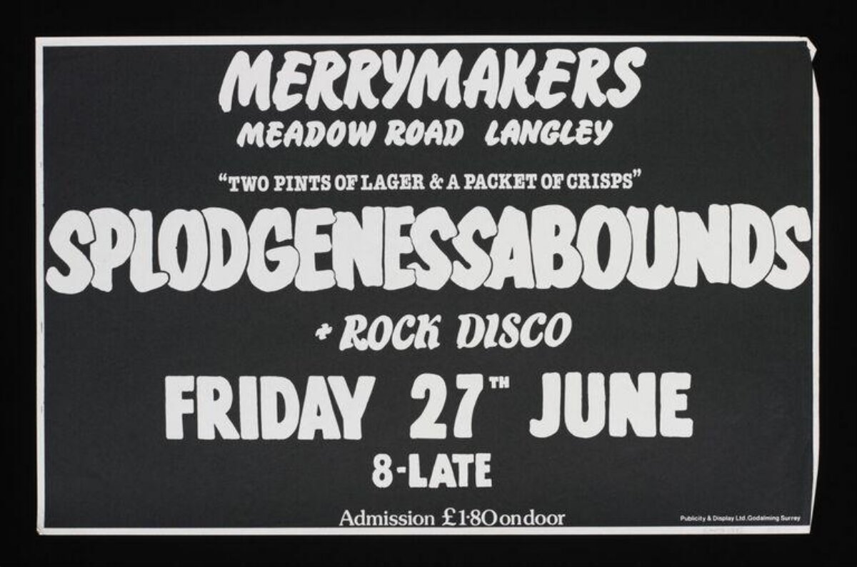 Splodgenessabounds Concert Gig Poster