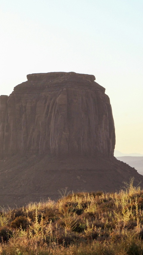 Desert Butte at Golden Hour