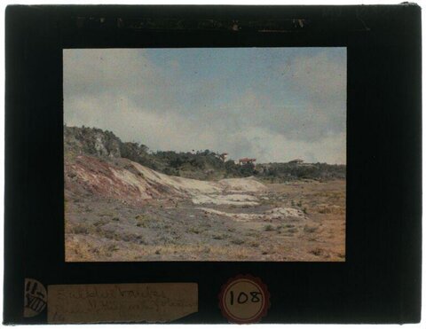 Volcanic Sulfur Slope Landscape