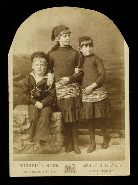 Vintage Portrait of Three Children