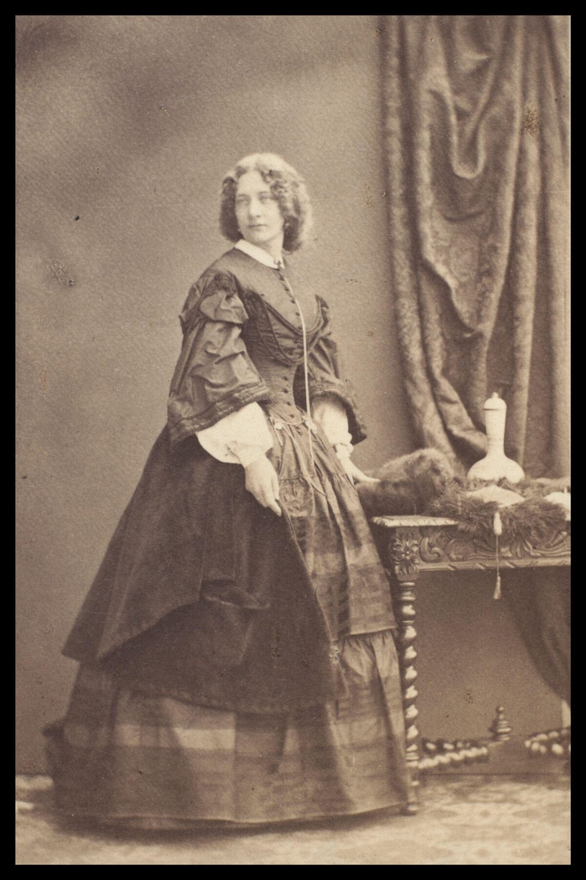 Victorian Woman Studio Portrait