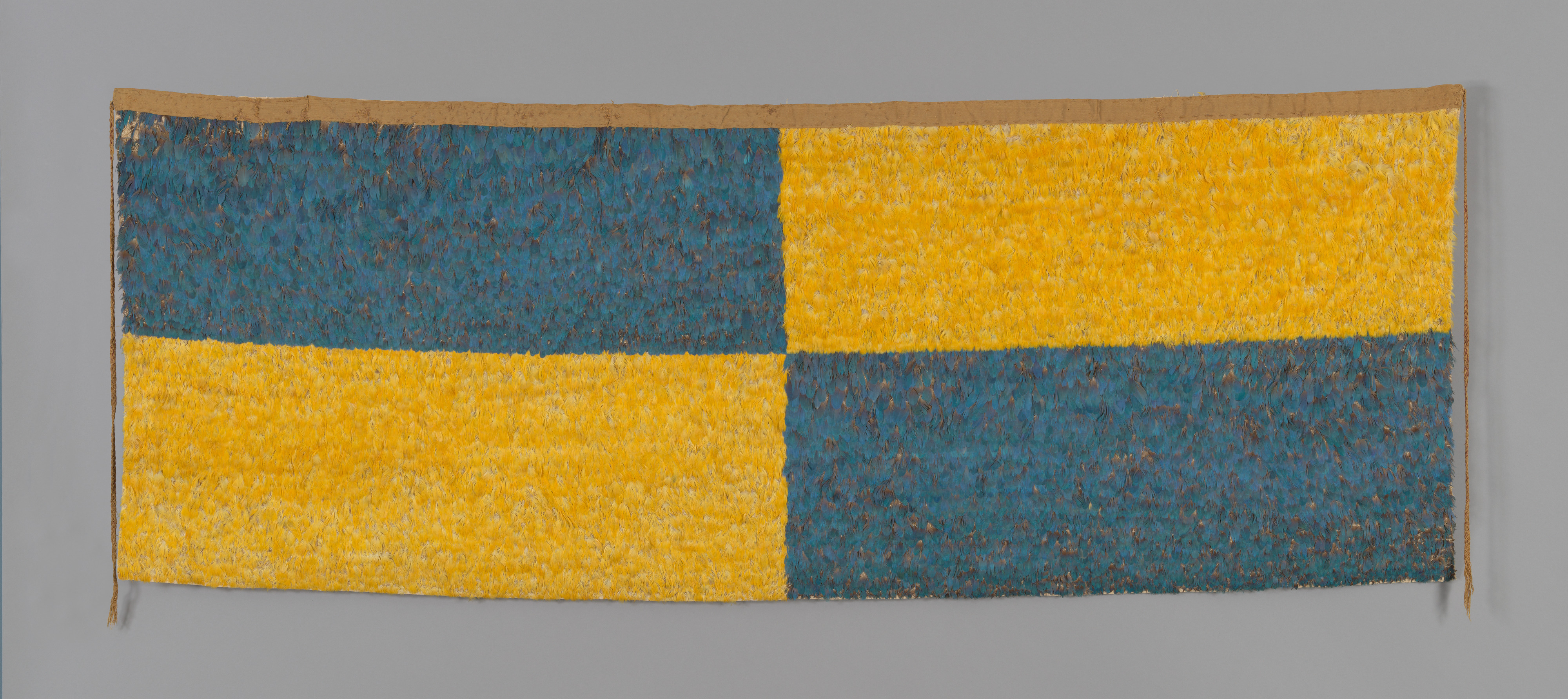 Feathered Blue Yellow Cross Flag — Flags