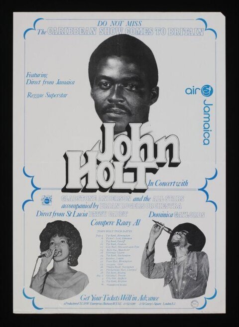 John Holt Caribbean Show Concert Poster