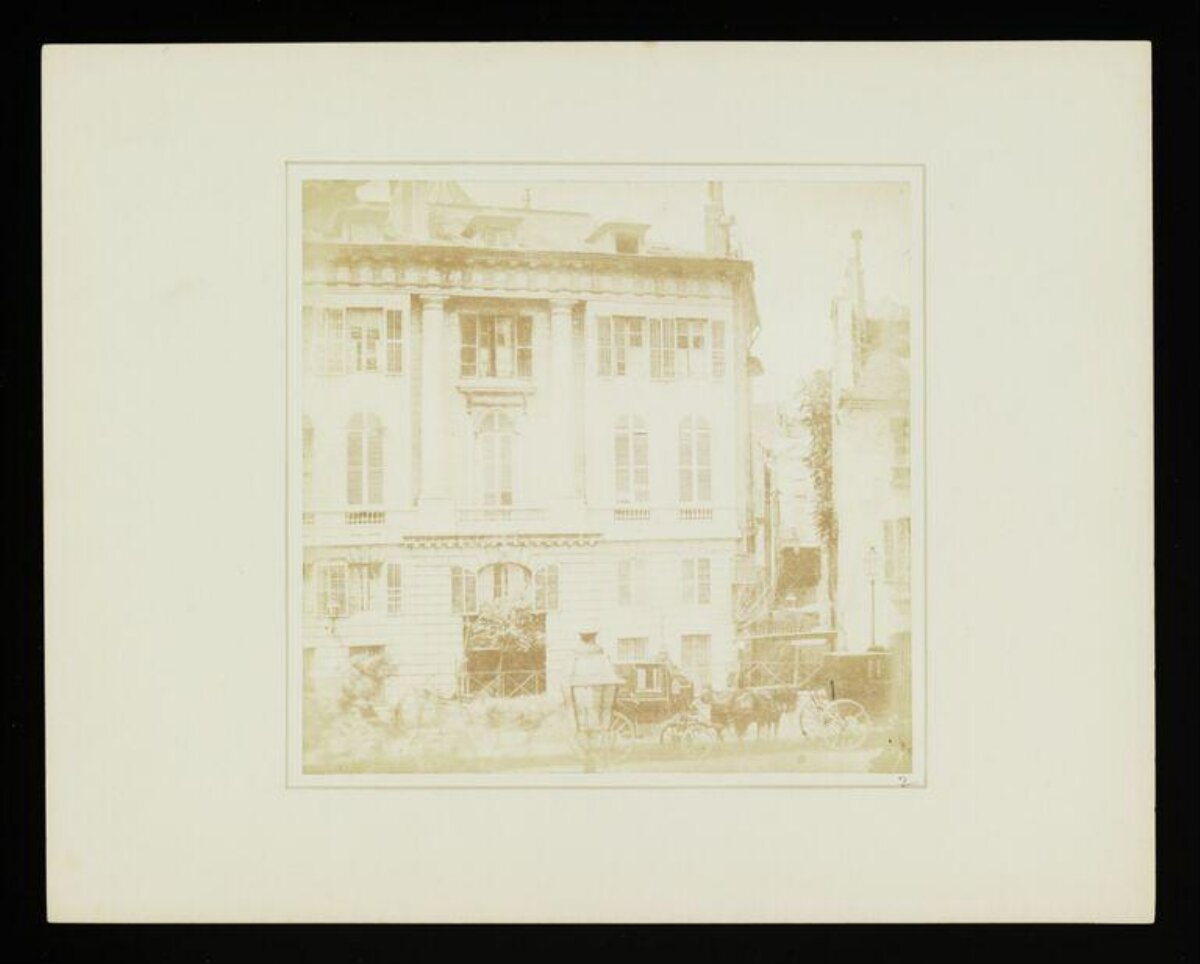 Vintage Street Scene with Classical Building