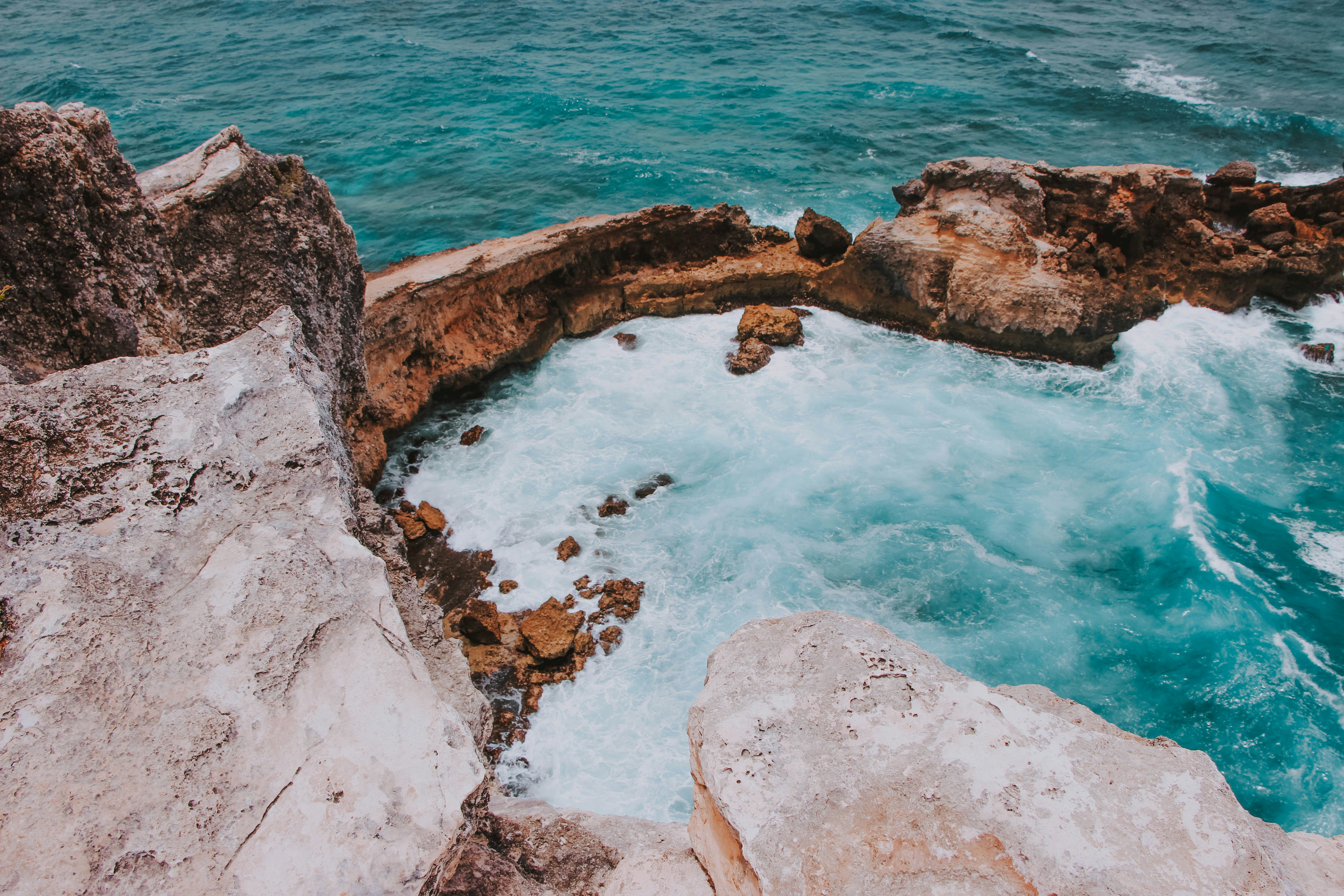 Coastal Tide Pool Among Cliffs