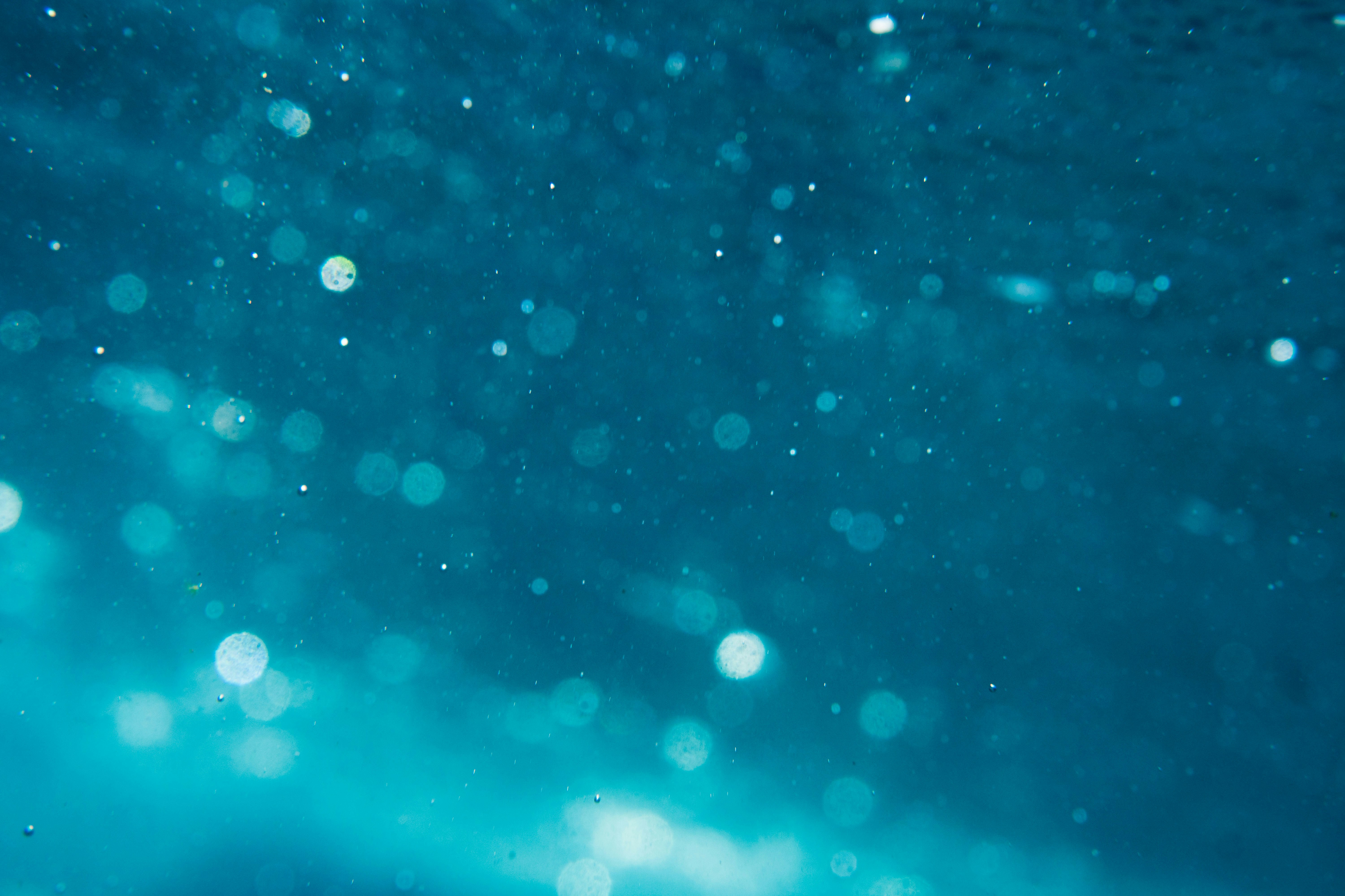 Blue Underwater Bubbles