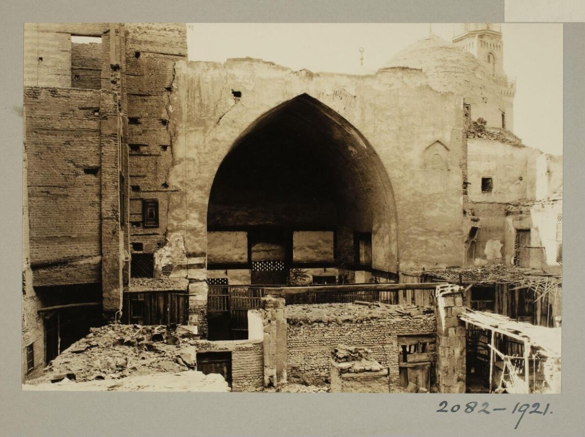 Vintage 1921 Photo of Ruined Arch Building