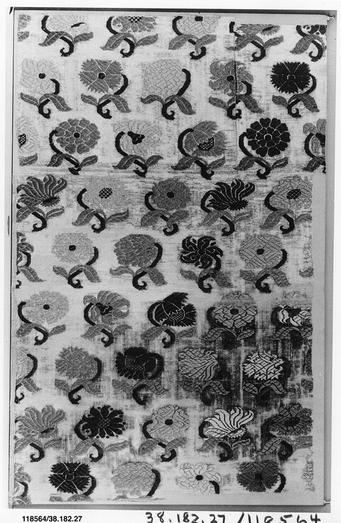 Traditional Floral Pattern Woven Textile