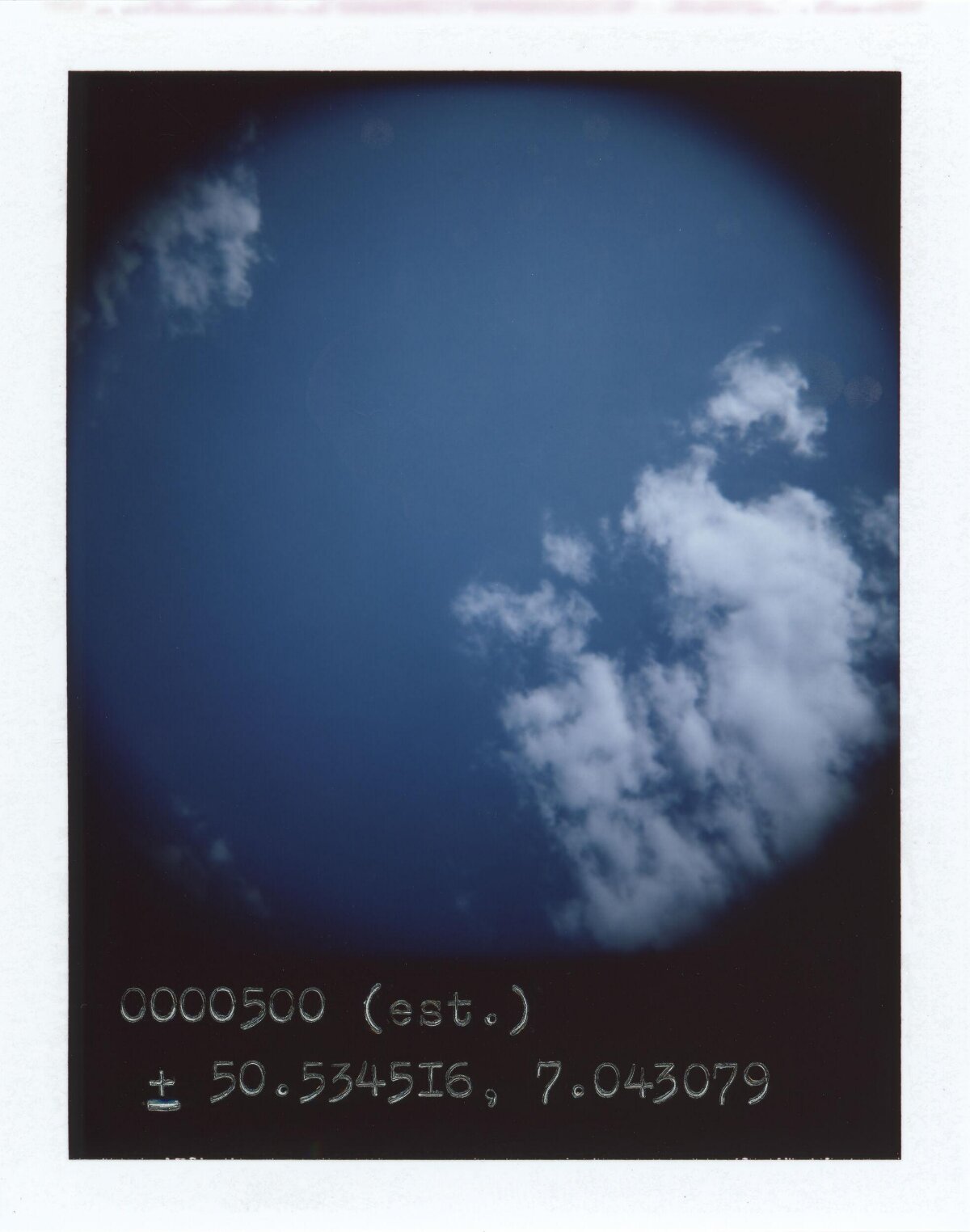 Blue Sky with White Clouds