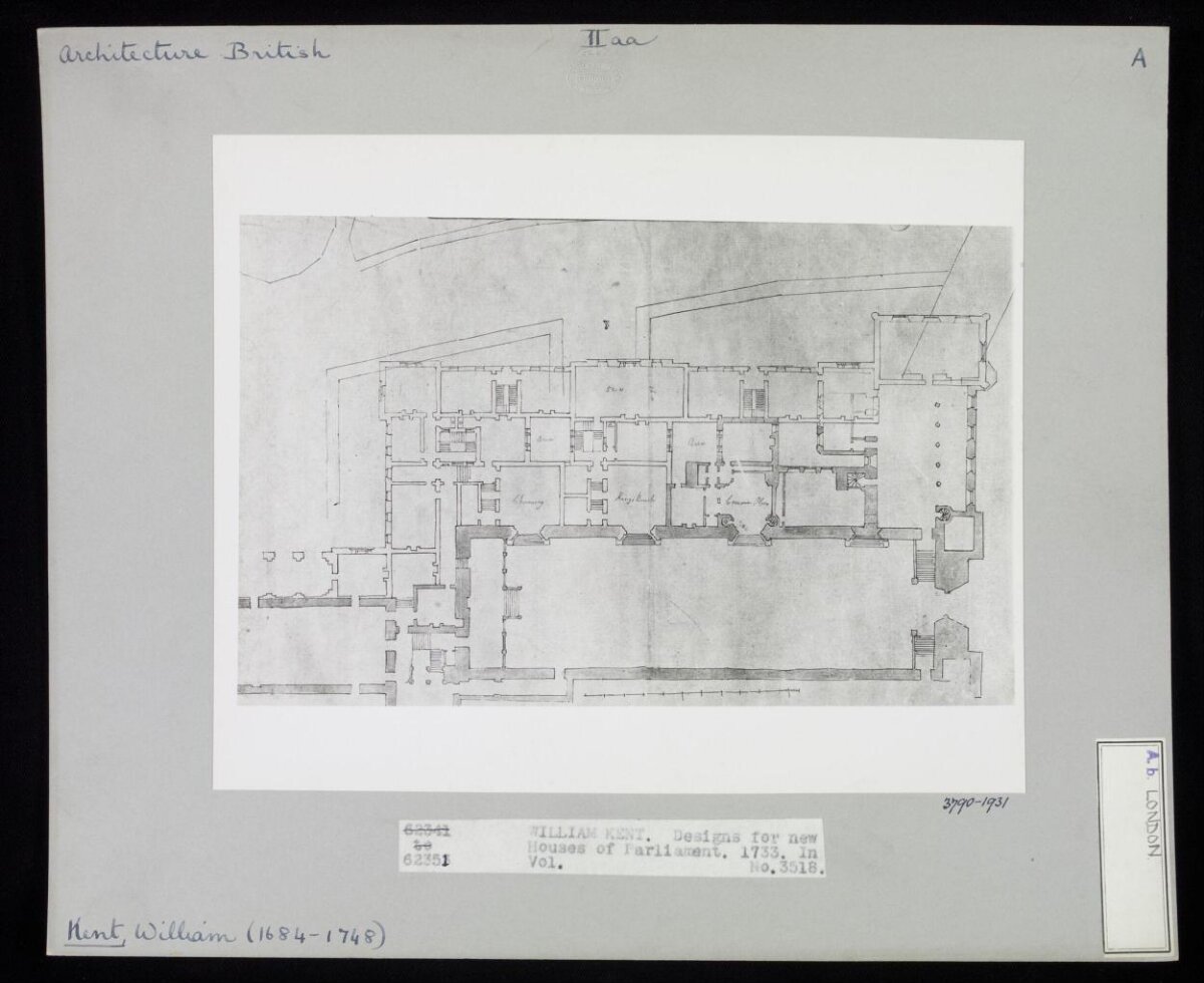 William Kent Parliament Floor Plan