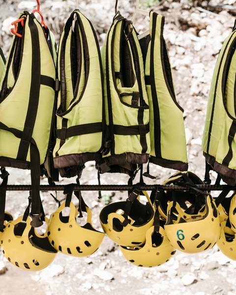 Life Vests and Helmets for Water Sports