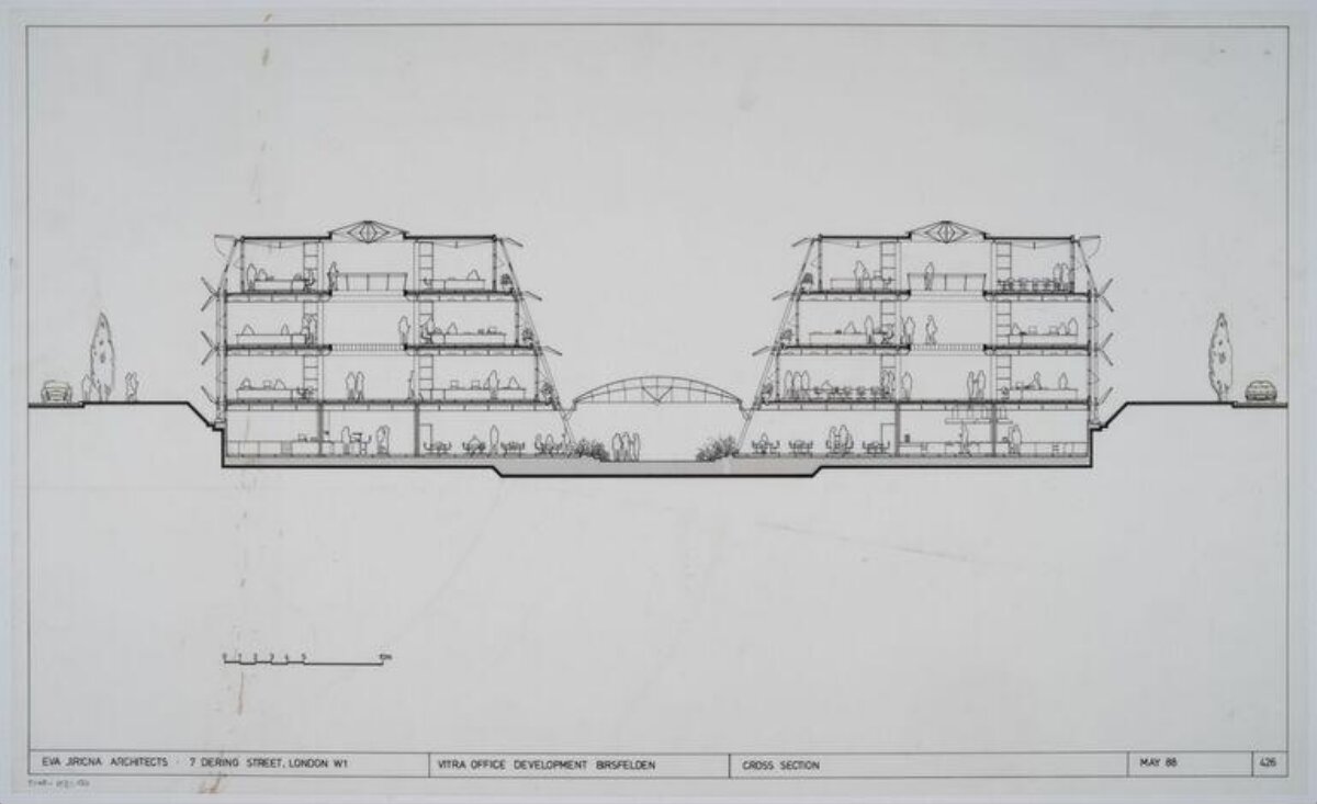 Vitra Office Architectural Cross Section Drawing