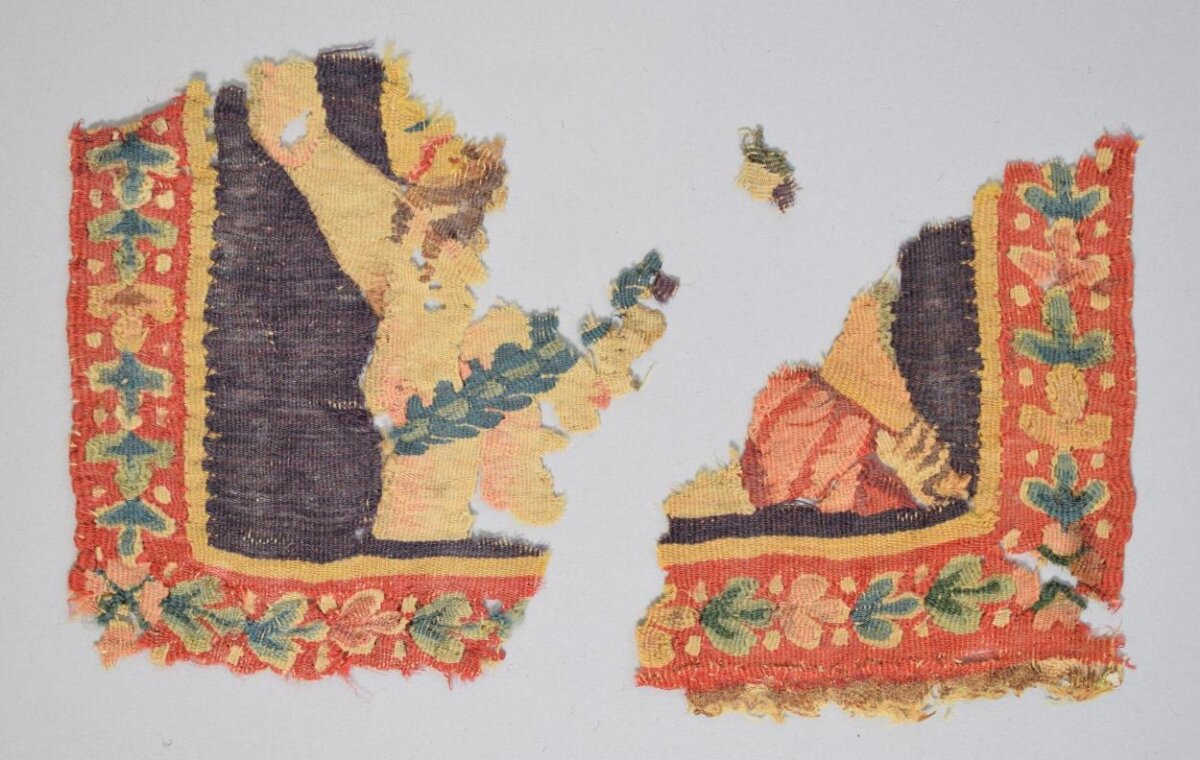 Two Ancient Tapestry Fragments — History