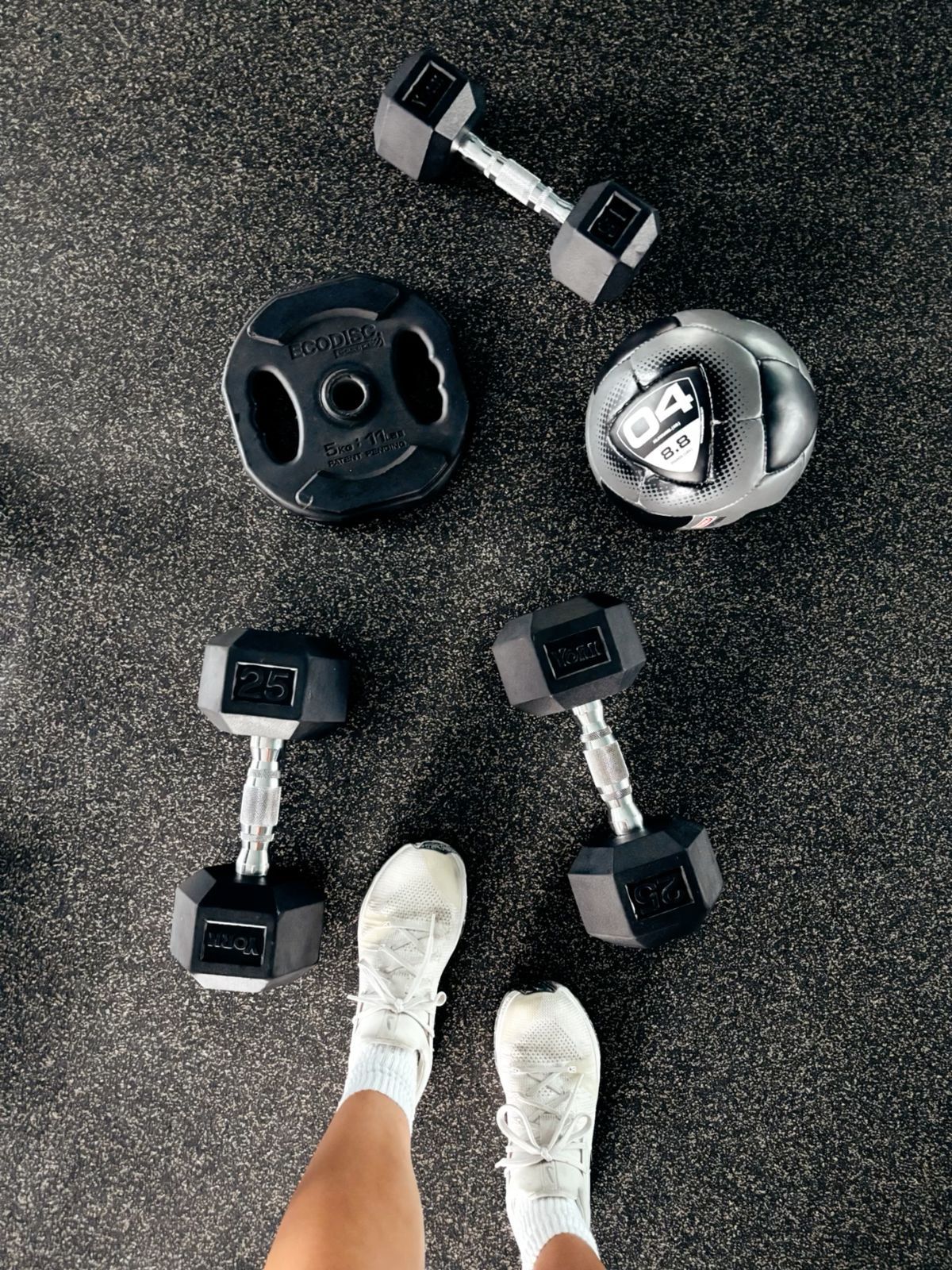 Gym Workout Equipment on Gym Floor