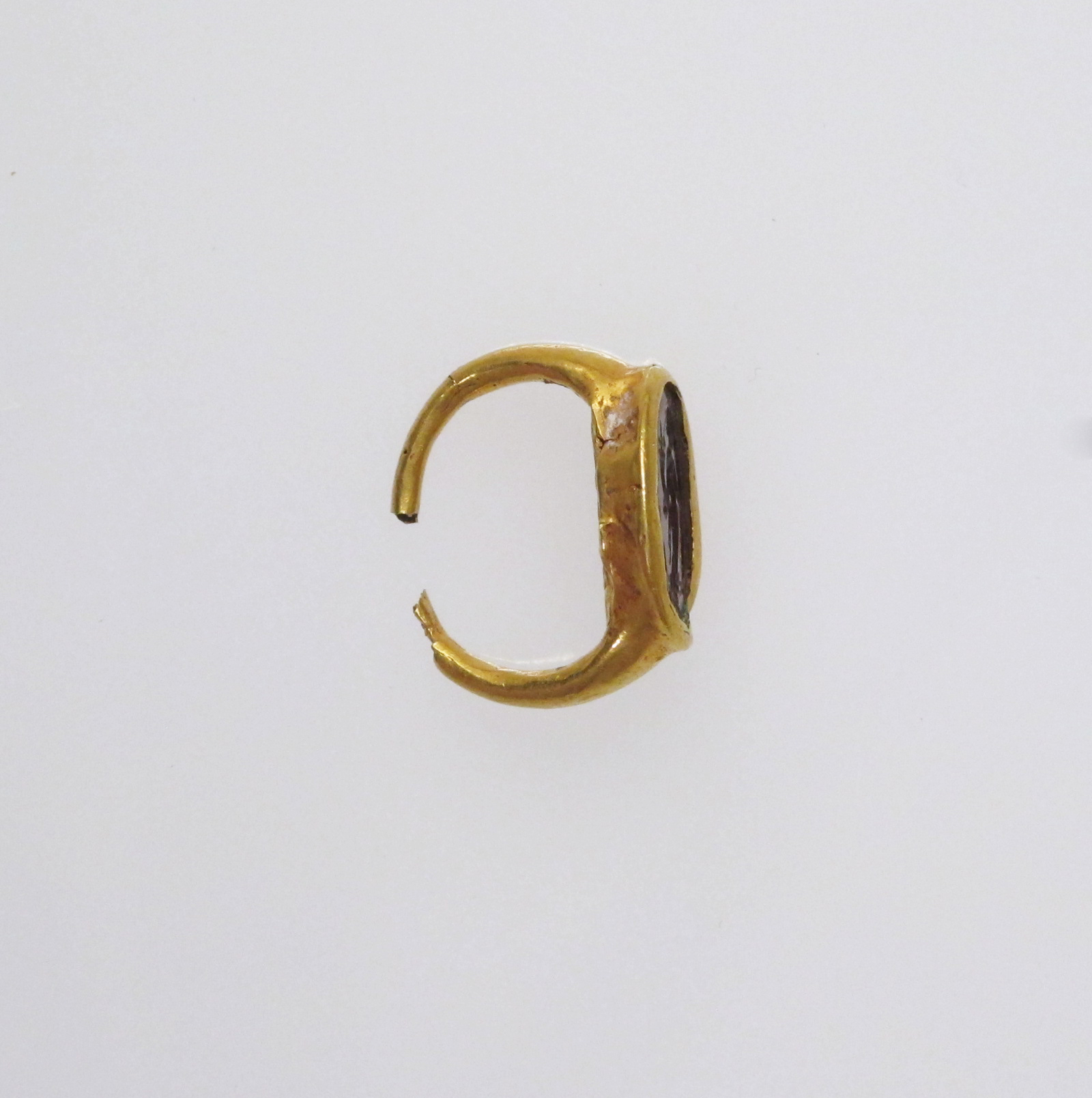 Broken Inlaid Gold Ring