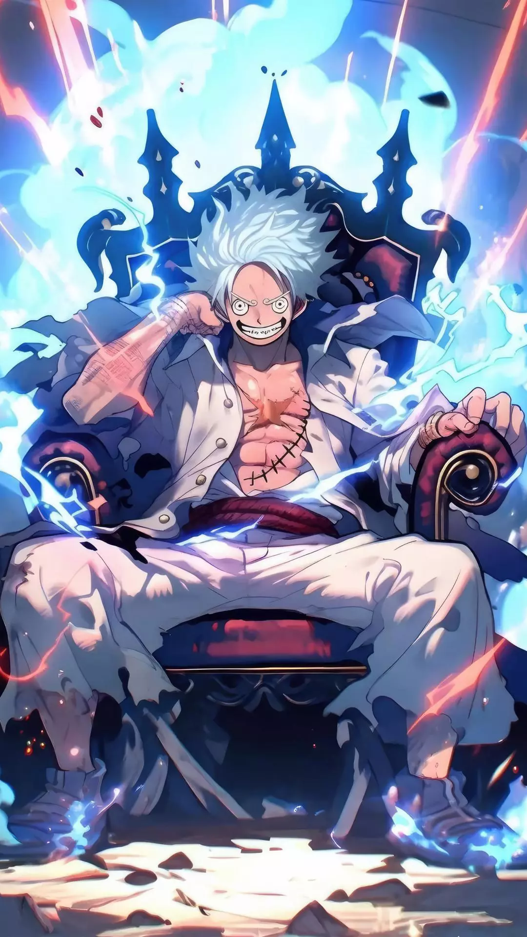 Gear 5 Luffy on Throne