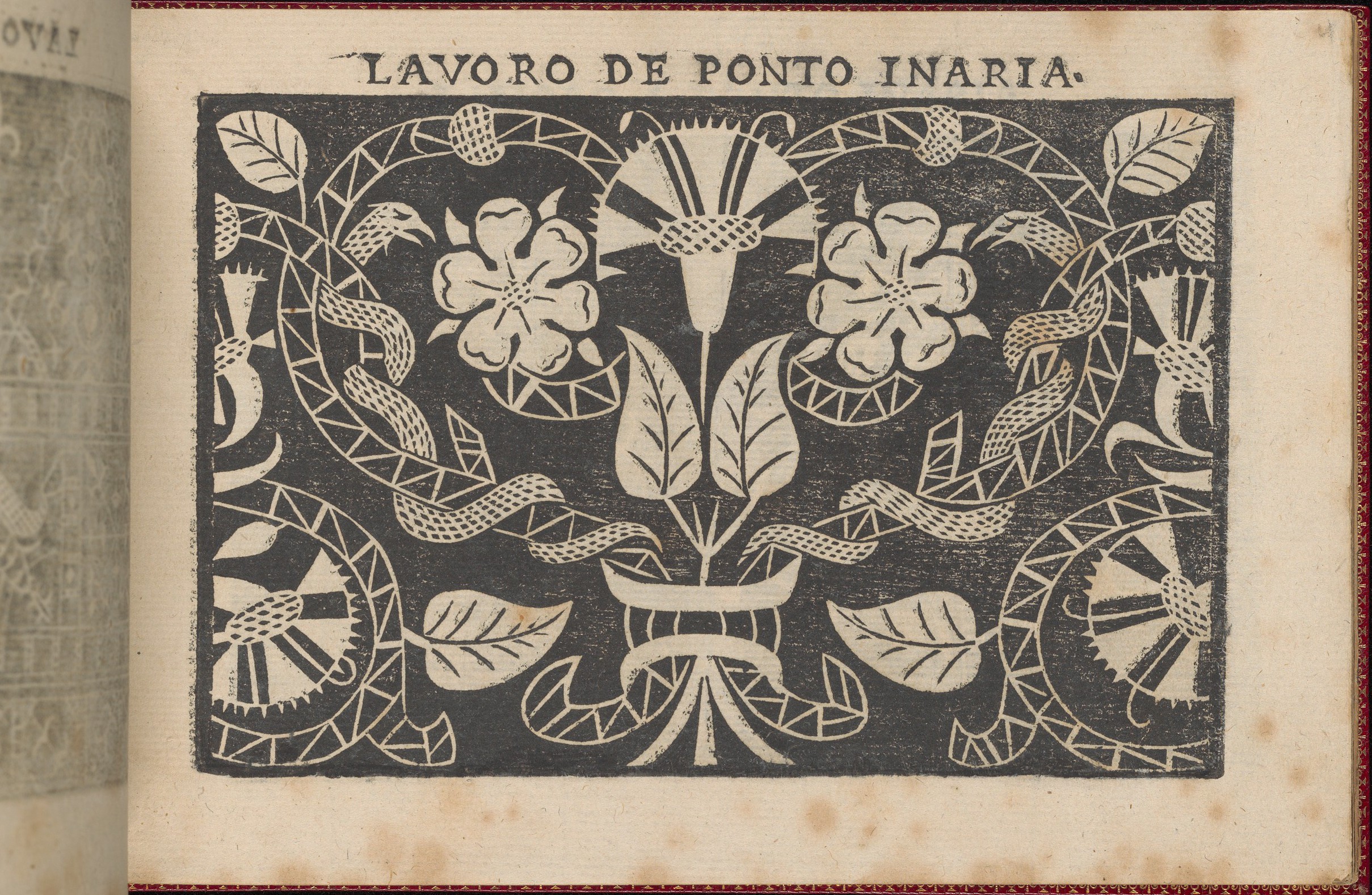 Antique Italian Needlework Pattern Print