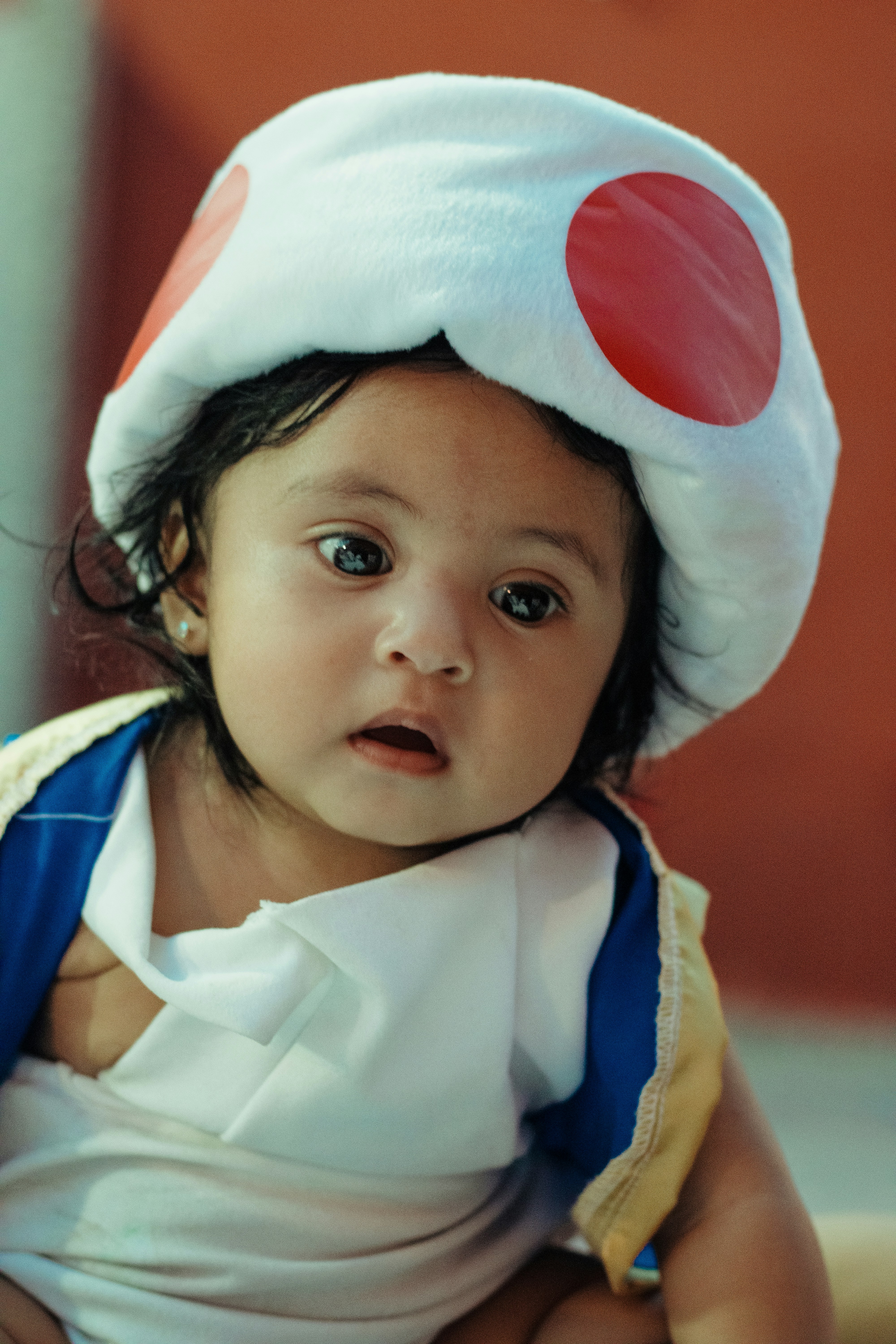 Baby in Toad Mushroom Costume